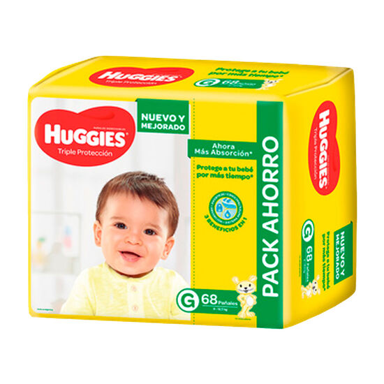 PAÑAL HUGGIES TRIPLE PROTECCIÓN  Gx68